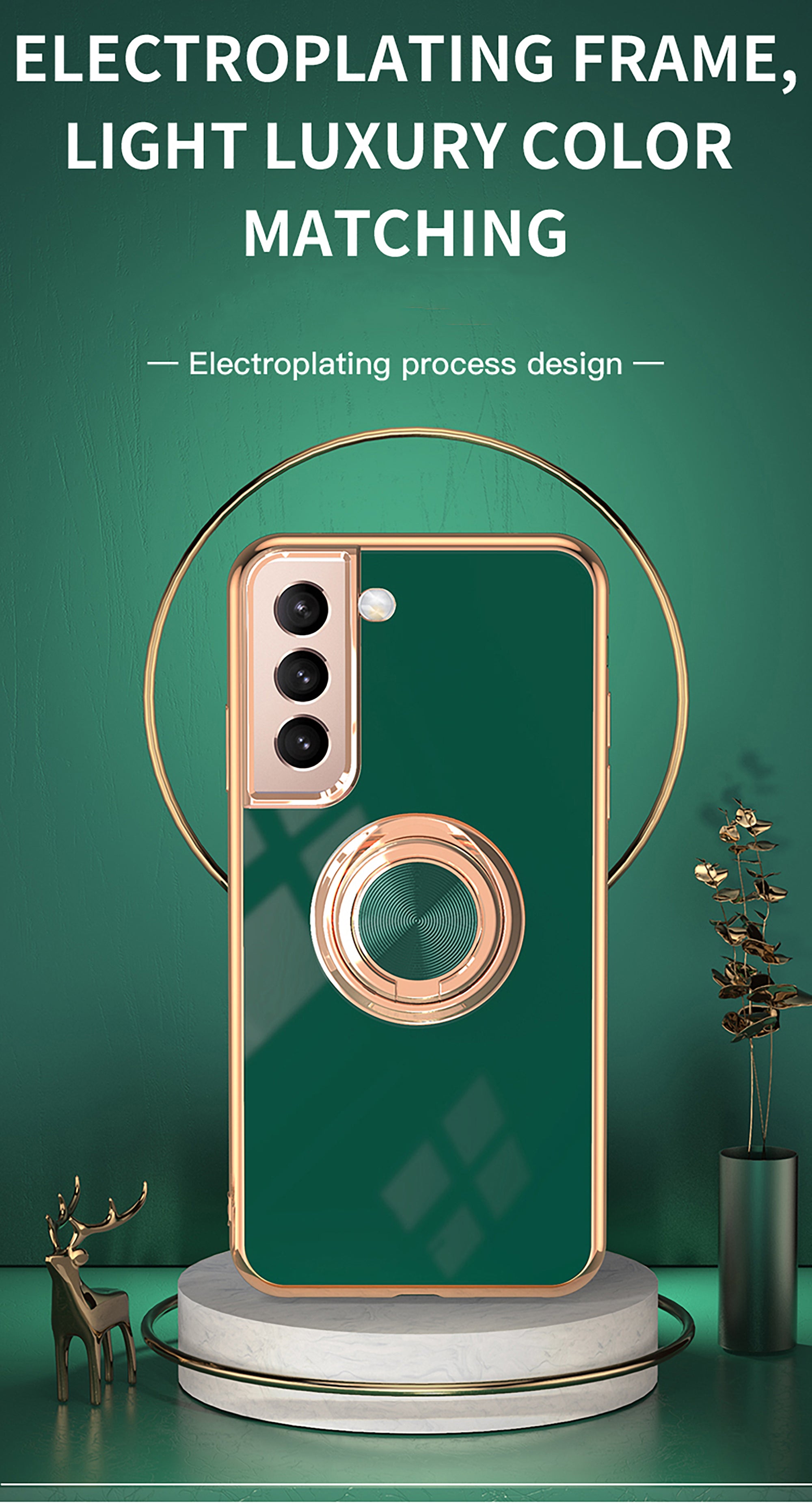 Maleyin Handyhülle für Samsung Galaxy S21 S22 Plus Ultra Ring Ständer Hülle Case