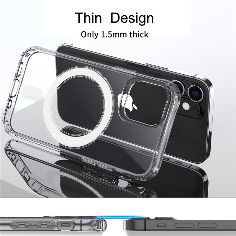 Maleyin MagSafe Handyhülle für iPhone 13/Pro/Max Schutzhülle Case Stoßfest