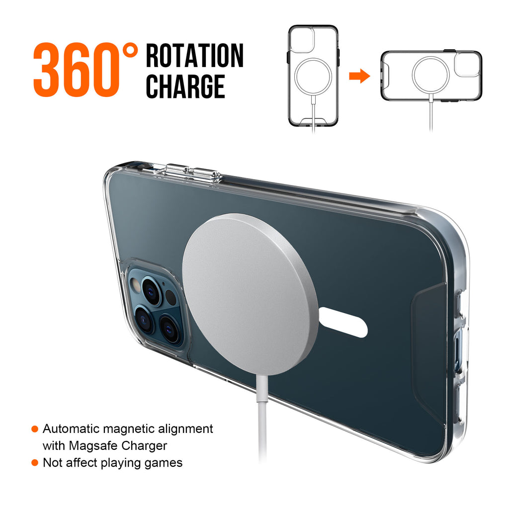 Maleyin MagSafe Handyhülle für iPhone 13/Pro/Max Schutzhülle Case Stoßfest