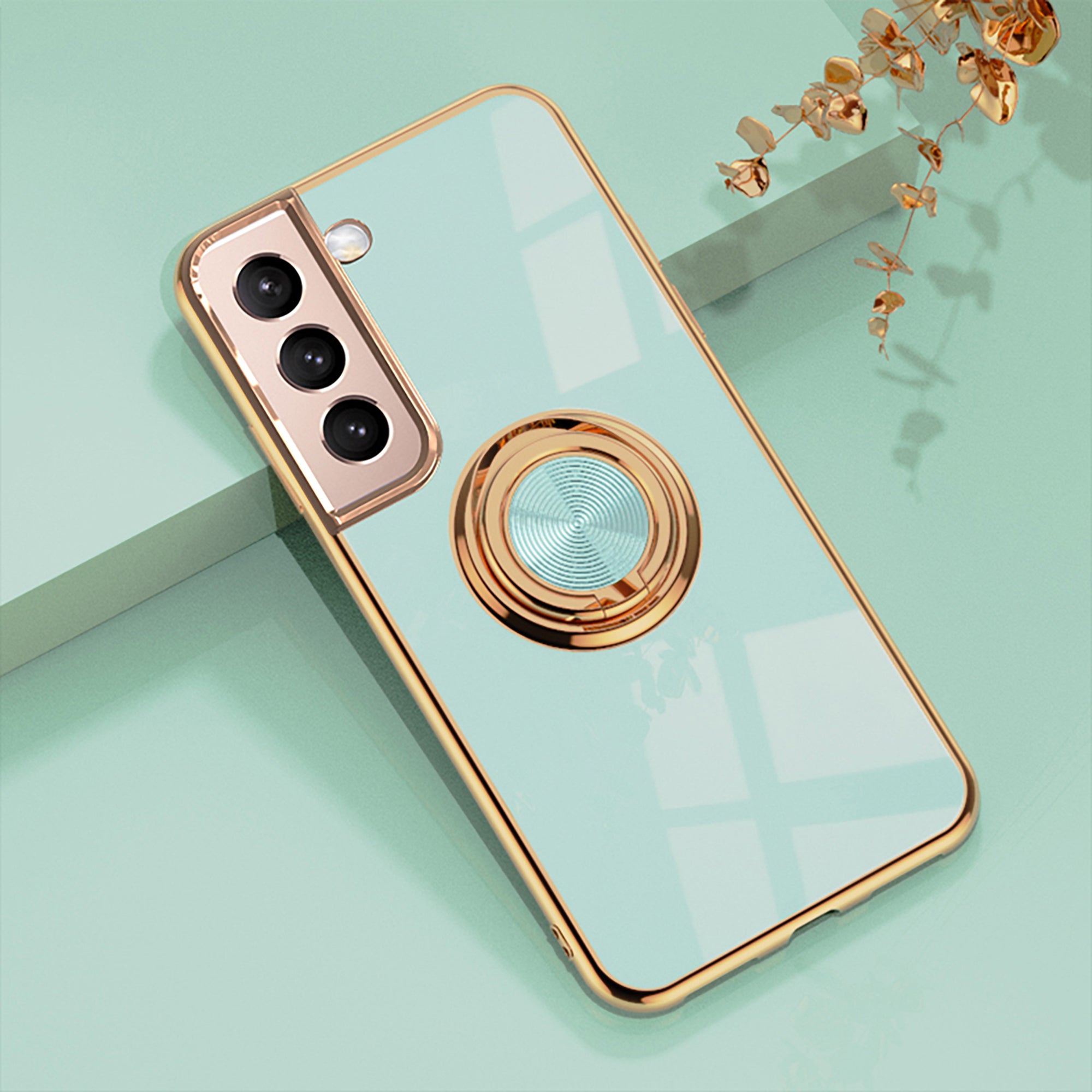 Maleyin Handyhülle für Samsung Galaxy S21 S22 Plus Ultra Ring Ständer Hülle Case