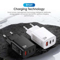 Maleyin 65W Schnell Ladeadapter USB-C + USB-A Ladegerät Netzteil Poweradapter