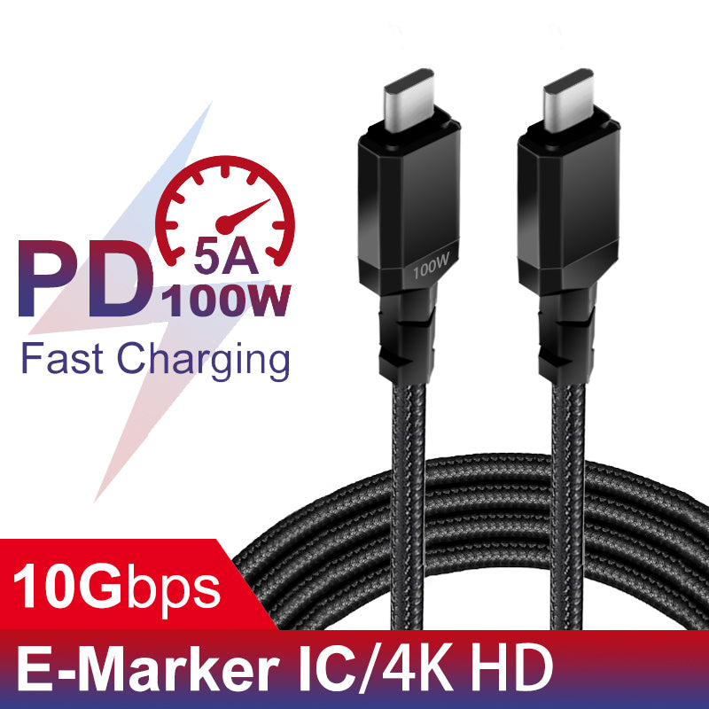 Maleyin USB-C zu C Schnellladekabel 100W für Samsung iPhone 15 16 17 Xiaomi Datenkabel