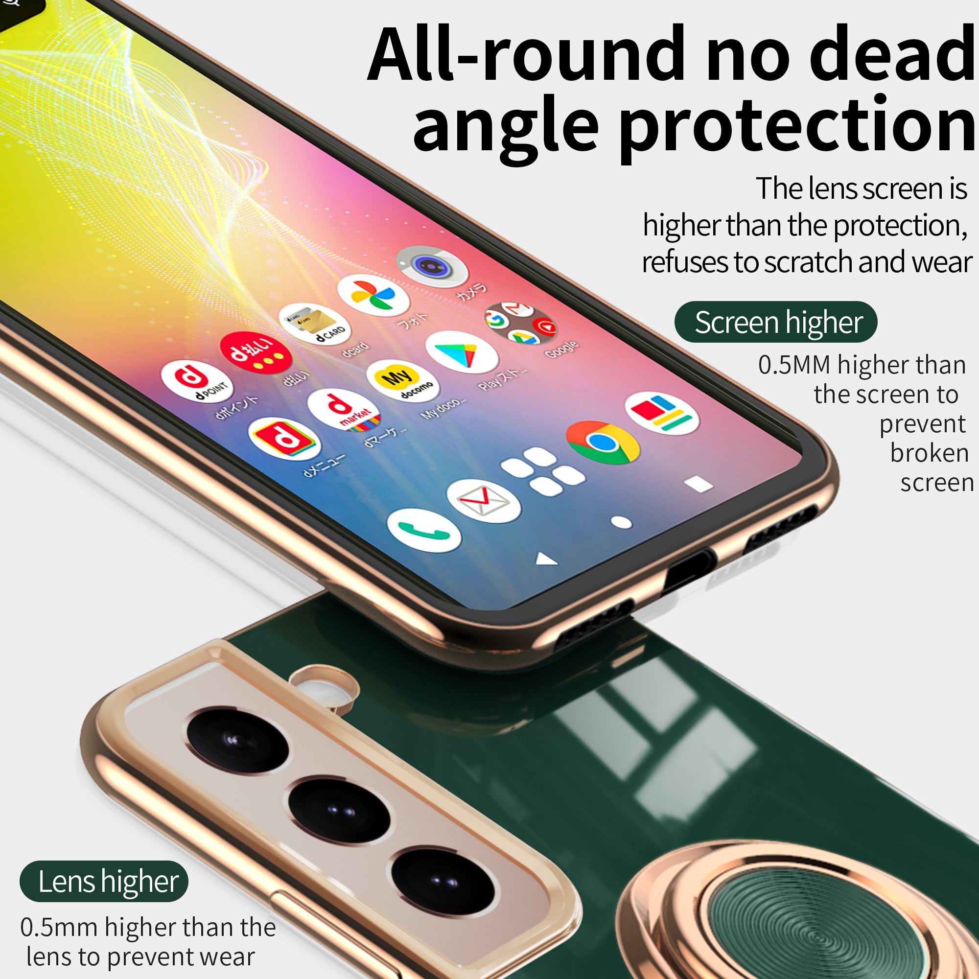 Maleyin Handyhülle für Samsung Galaxy S21 S22 Plus Ultra Ring Ständer Hülle Case