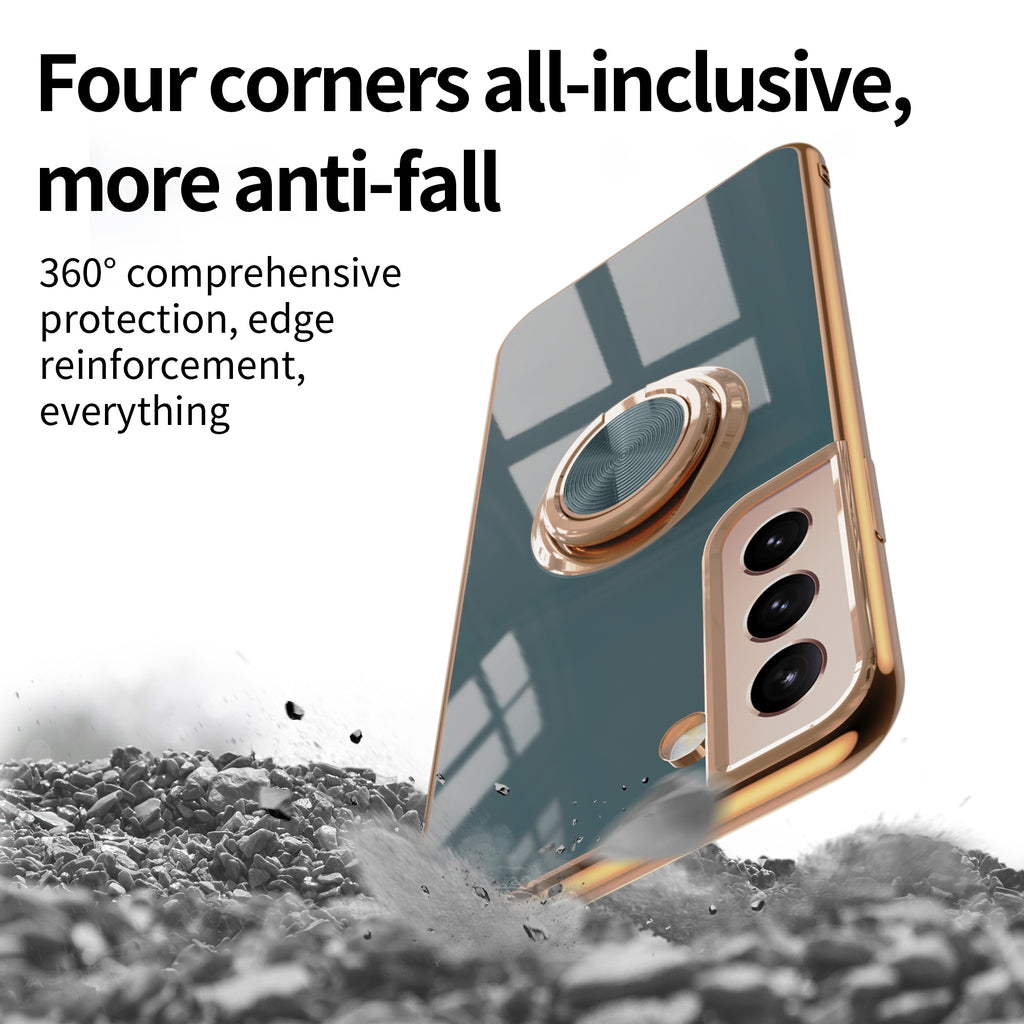 Maleyin Handyhülle für Samsung Galaxy S21 S22 Plus Ultra Ring Ständer Hülle Case