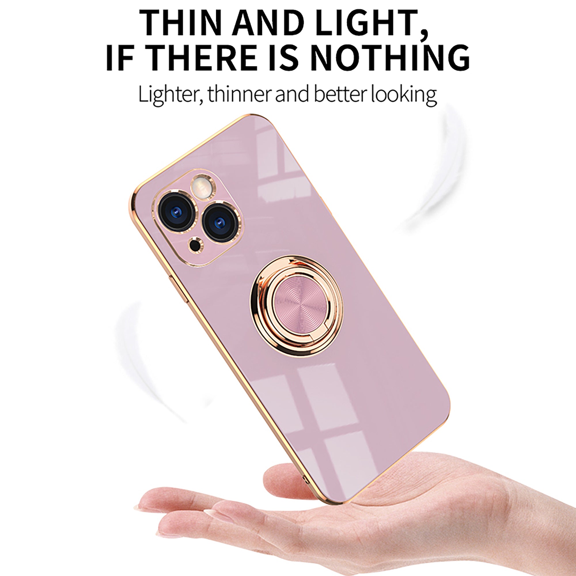 Maleyin Handyhülle für iPhone 13 Pro Max Ring Ständer Schutz Hülle Case