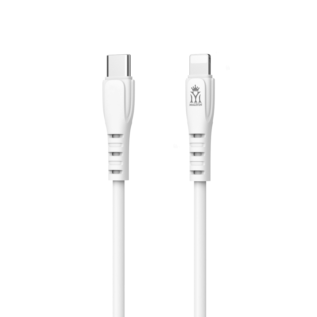 Maleyin USB-C Schnellladekabel für iPhone X XS 11 12 13 14 Pro Max Datenkabel 27 Watt