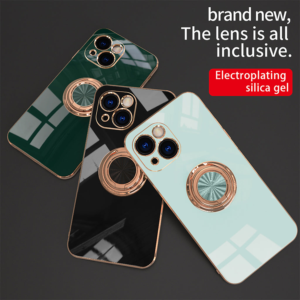 Maleyin Handyhülle für iPhone 13 Pro Max Ring Ständer Schutz Hülle Case