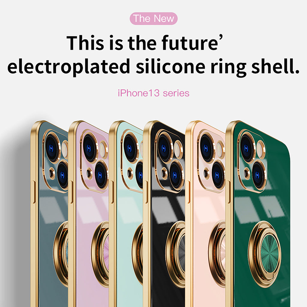 Maleyin Handyhülle für iPhone 13 Pro Max Ring Ständer Schutz Hülle Case