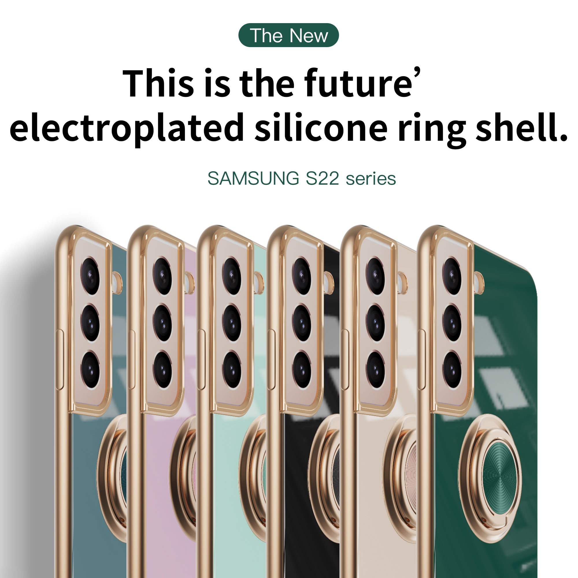 Maleyin Handyhülle für Samsung Galaxy S21 S22 Plus Ultra Ring Ständer Hülle Case