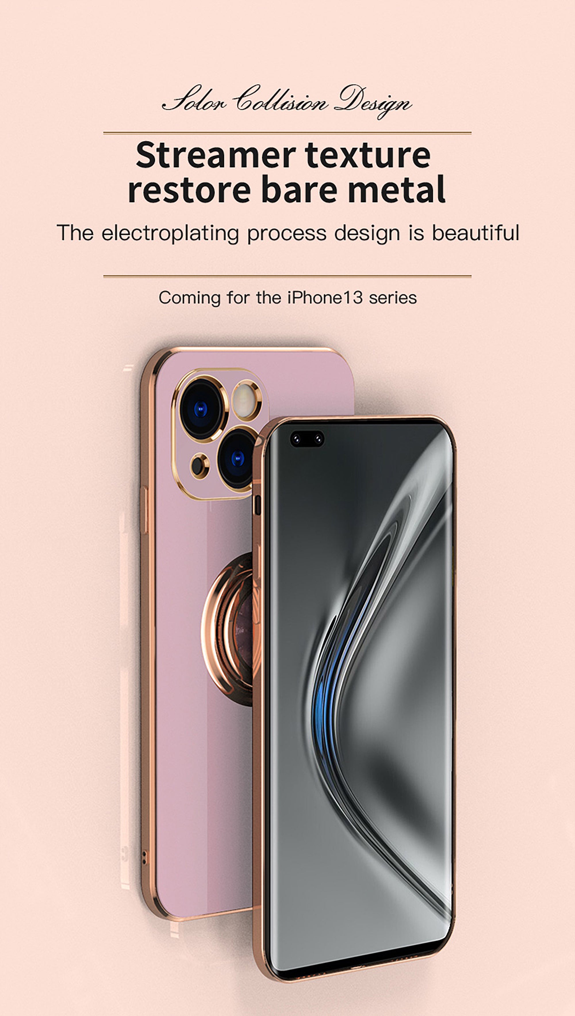 Maleyin Handyhülle für iPhone 13 Pro Max Ring Ständer Schutz Hülle Case