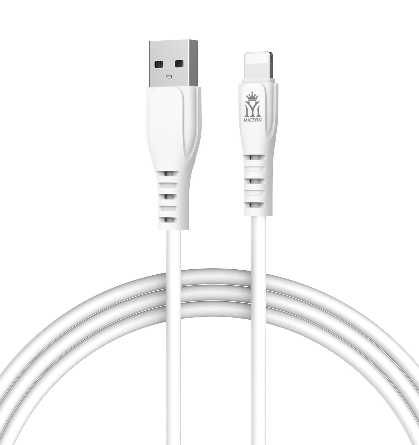Maleyin USB-A Ladekabel für iPhone X XS 11 12 13 14 Pro Max Datenkabel