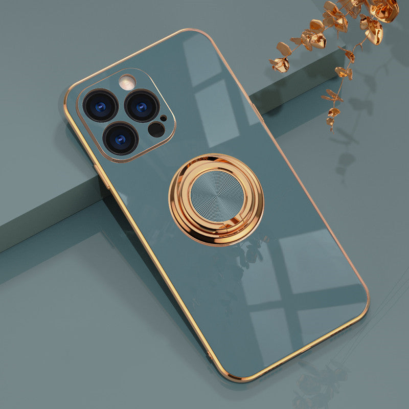 Maleyin Handyhülle für iPhone 13 Pro Max Ring Ständer Schutz Hülle Case