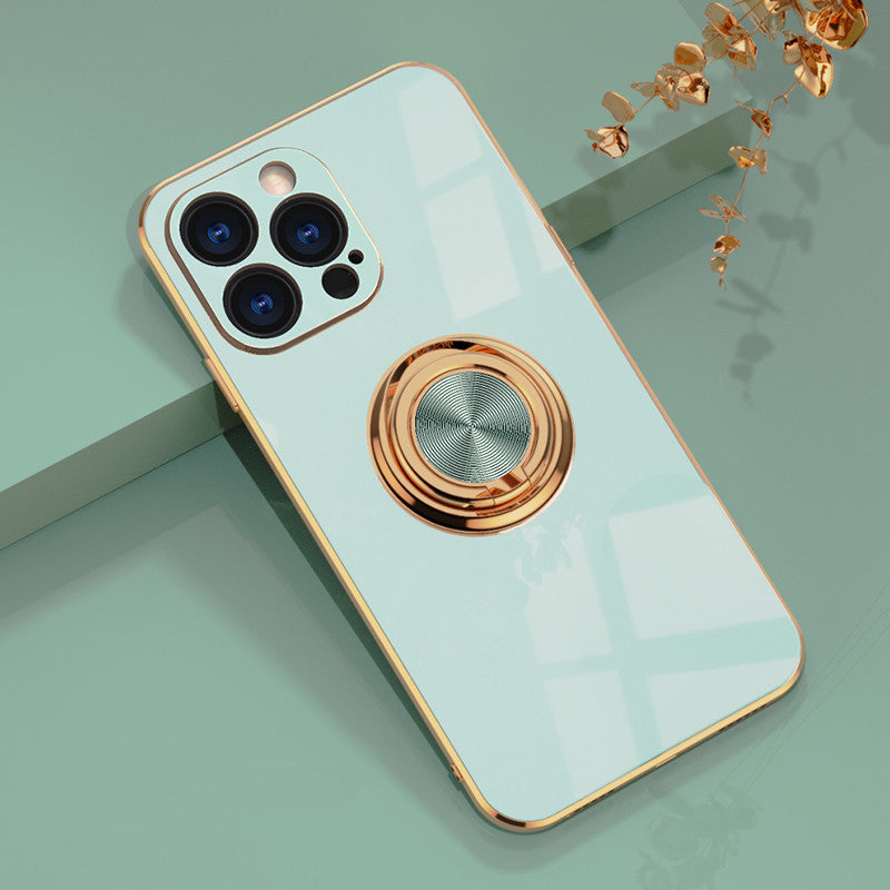 Maleyin Handyhülle für iPhone 13 Pro Max Ring Ständer Schutz Hülle Case