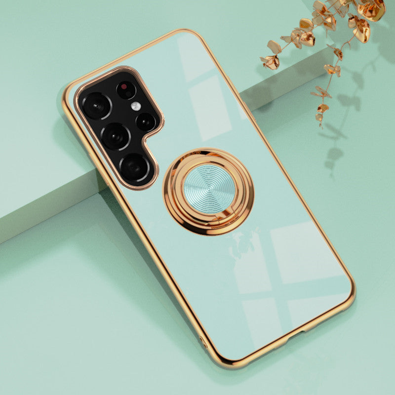Maleyin Handyhülle für Samsung Galaxy S21 S22 Plus Ultra Ring Ständer Hülle Case